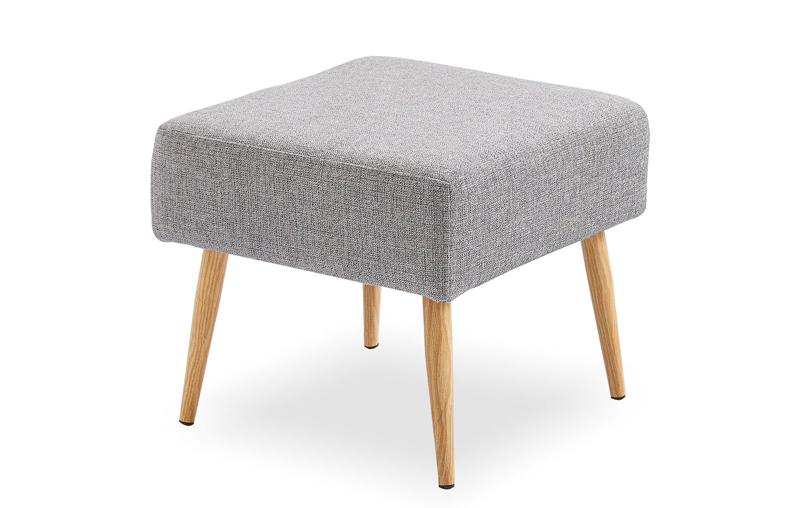 Square pouffe Hedwig, grey