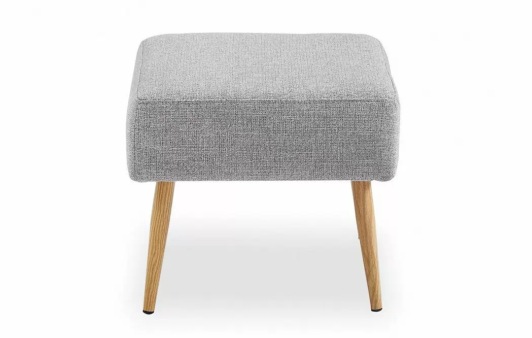 Square pouffe Hedwig, grey